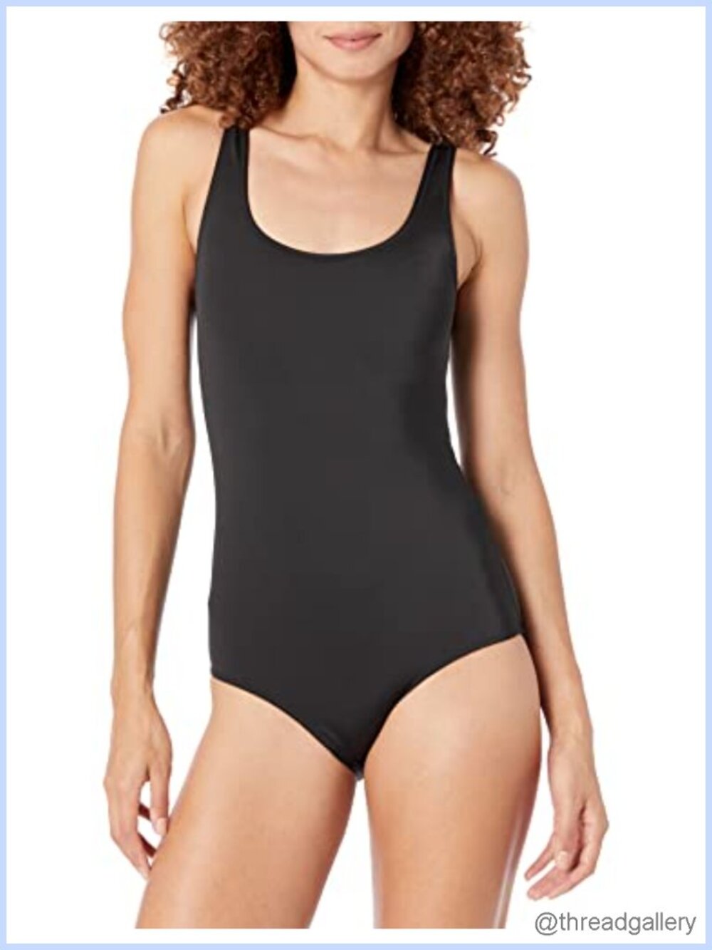 Women's One Piece Scoop Neck Coverage Swimsuit